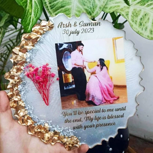 Custom Photo Resin Frame Keepsake