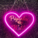 Custom Neon Heart LED Name Frame