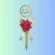 Elegant Golden Nikahi Pen with Rose