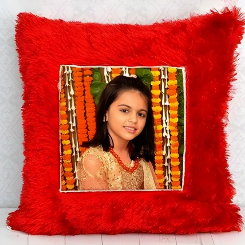 Custom Photo Printed Square Cushion